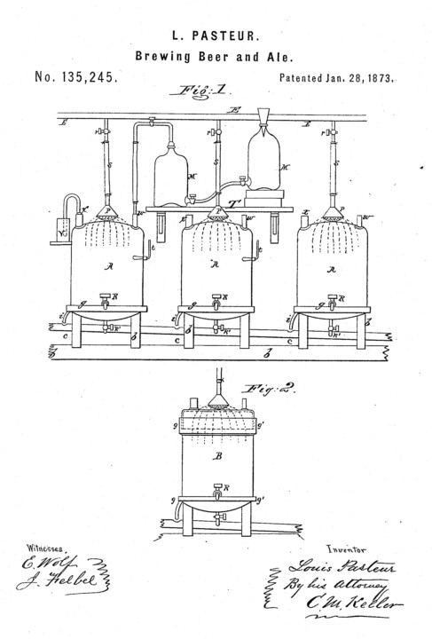 Louis Pasteur Beer Patent